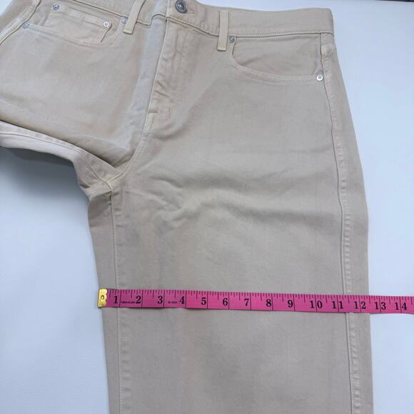 AYR The Beat Drop Cropped Barrel Leg‎ Jeans Womens Size 34 Straw Hat Beige 38x27 - Picture 7 of 10